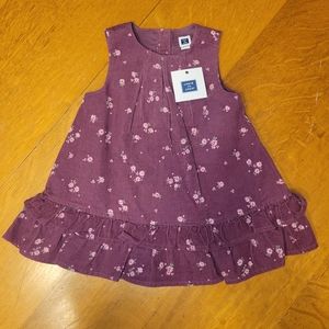 NWT Infant Girl's Janie and Jack Sleeveless Floral Dress Size 6-12 Months